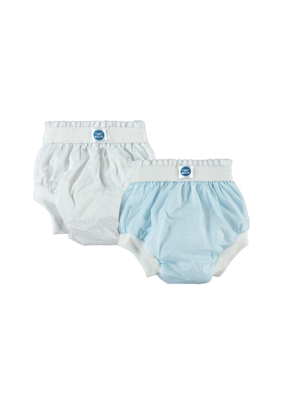 Kujju 2'li Alıştırma Külodu 1 Yaş 10-14 Kg Mavi-Beyaz