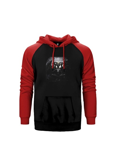 Hypocrisy End Of Disclosure Kırmızı Renk Reglan Kol Sweatshirt / Hoodie