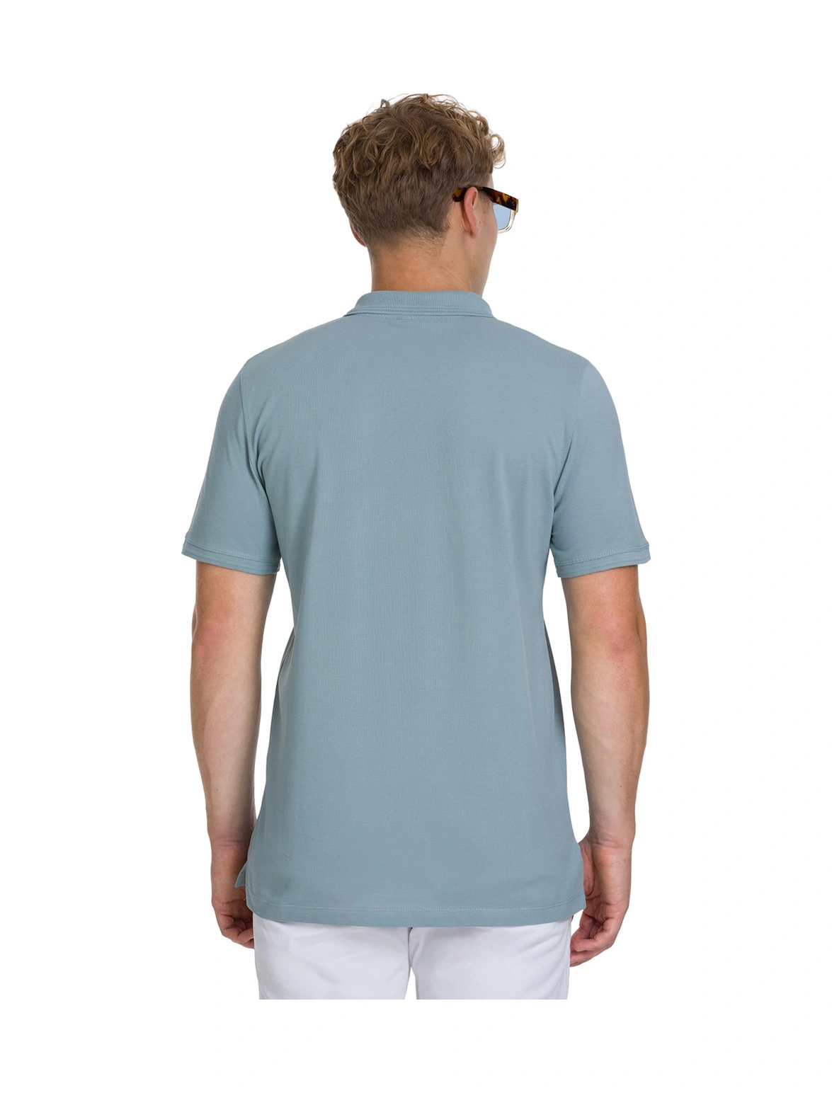 Hatemoğlu Mavi Regular Fit 100% Pamuklu Polo Yaka Tişört 35221 608132
