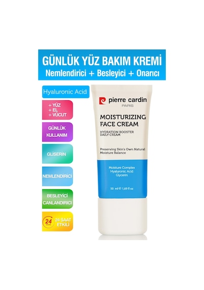 Pierre Cardin Nemlendirici ve Canlandırıcı Günlük Cilt Bakım Kremi 50 ML