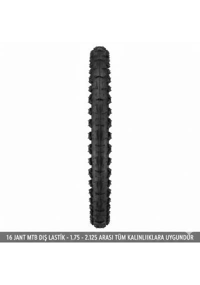16 Jant Bisiklet Dış Lastik 16x1.75 1.90 1.95 2.125 Uyumlu Çocuk Bisikleti Mtb Dişli Lastiği 1 Adet