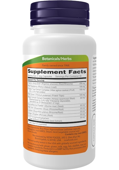 Now Foods Menopause Menapoz Female Women Endocrine 90 Veg