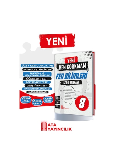 8. Sınıf Yeni Ben Korkmam Fen Bilimleri Soru Bankası