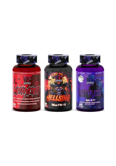 Grimlabs Anabolıc Warfare Stack - Methyltest Testo Booster & Hell