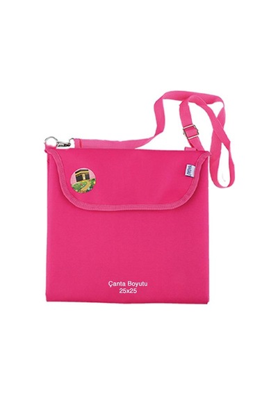 Çantaya Dönüşen Katlanabilir Çocuk Seccadesi - Pembe Pembe
