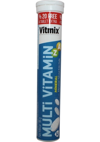 Vitmix Multivitamin + Mineral Efervesan Tablet 24'lü