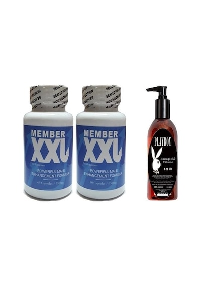 Member Etkili Member Xxl Erkeklere Özel 60lı 2 Adet + Etkili 120 Ml Masaj Yağı