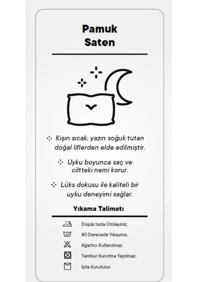 Çizgili Saten Yatak Çarşafı Lastikli 100x200 Yastık Kılıfı 50x70 Siyah