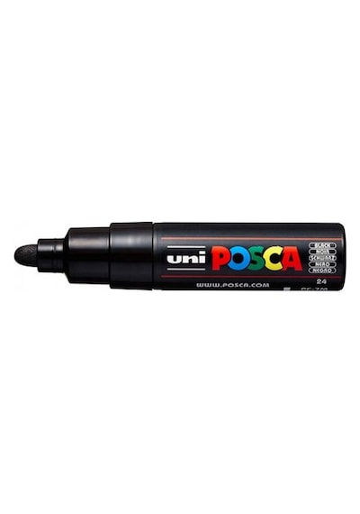 Uni Posca Pc-7M Boyama Markörü 4.5-5.5 Mm Siyah