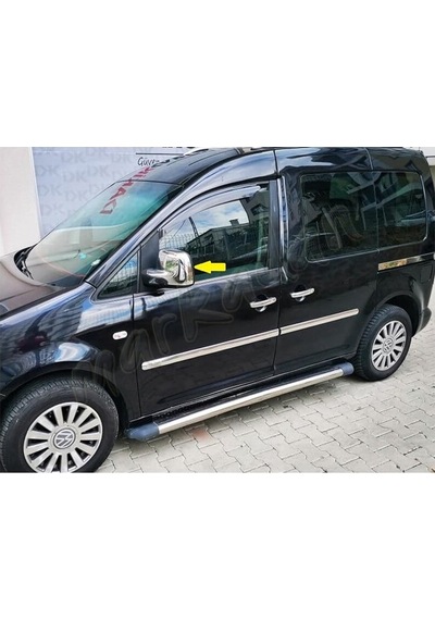Woc Chrome Vw Caddy Krom Ayna Kapağı 2004-2014 2 Parça Abs  Krom