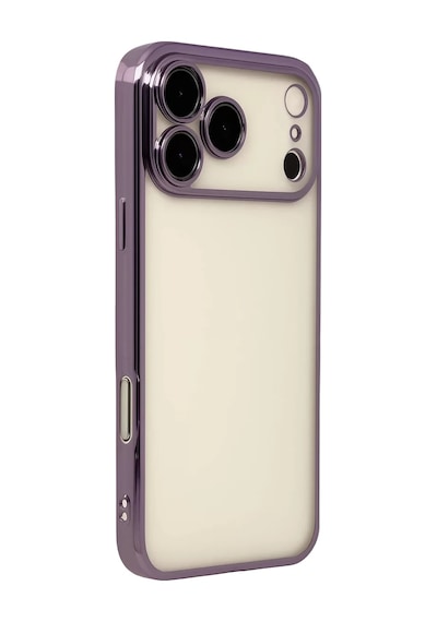 Newface Apple İphone 17 Pro Max Razer Lensli Silikon - Mor