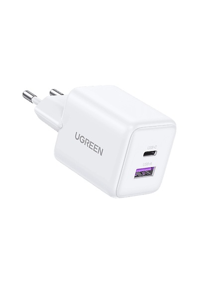 Ugreen 30w Gan Hızlı Şarj Cihazı 2 Portlu, 1xusb-a, 1xusb-c, Siyah, 65015