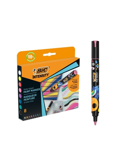 Bic Intensity Paint Marker 8'li Vivid Çok Renkli