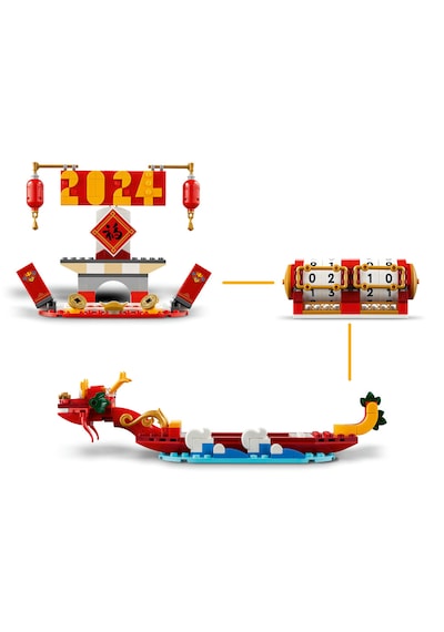 LEGO® Festival Takvimi 40678 – 10 Yaş ve Üzeri Çocuklar için Yeni Ay Yılı Temalı Oyuncak Yapım Seti