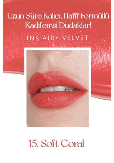 Peripera Ink Airy Velvet 15 Soft Coral 15