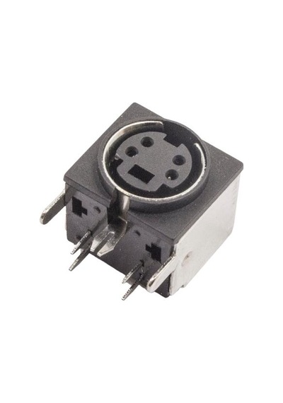4 Pin Dişi Mini DIN Konnektör - Pcb Tipi