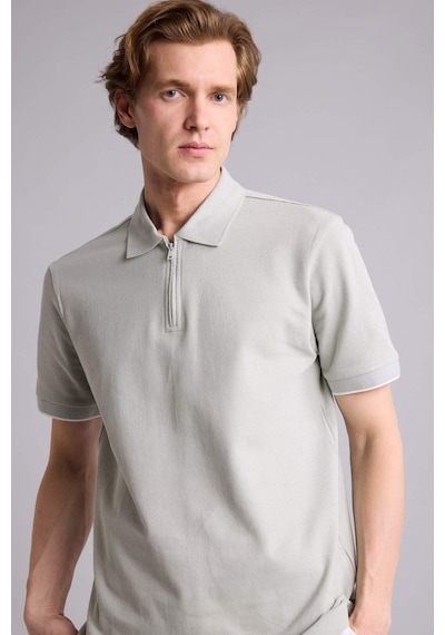 Defacto Regular Fıt Polo Yaka Kısa Kollu Polo Tişört G6001ax26smgn1255 Yeşil-gn1255