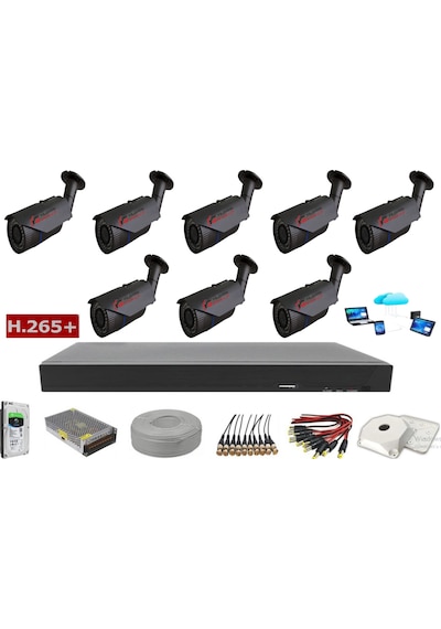 8'Li 5Mp Sony Lens Ahd Full Paket