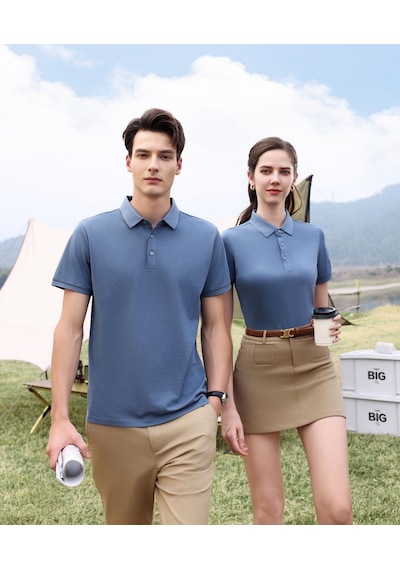 New Performance.arw5003.serintutan-antibakteriyel-yüksek Kalite.düğmeli Polo T.shirt Mavi