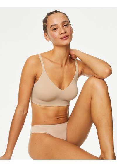 Marks & Spencer 5'li Dikişsiz Bikini Külot Seti T61004106 Bej