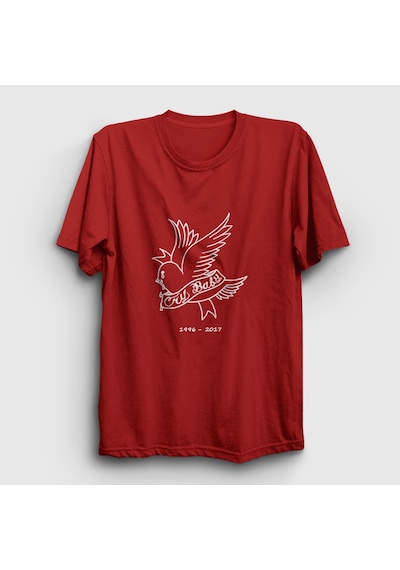 Presmono Unisex Cry Baby Lil Peep T-shirt Kırmızı