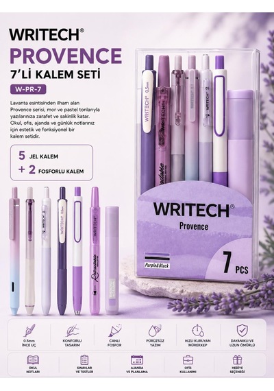 Writech W-pr-7 Provans Mor Kalem Seti 7'li Paket
