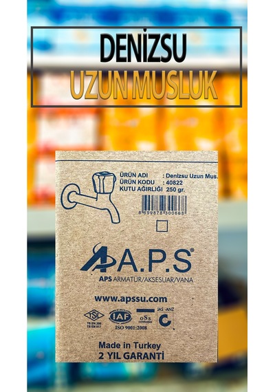 1/2'' Uzun Tip Musluk Lavabo Evye Bahçe Dış Mekan Uyumlu
