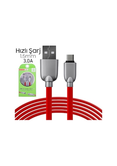 Ally Usb Type-C Zinc Alloy Dayanıklı 3.0A 1.5Mm Usb Kablo (213768116)