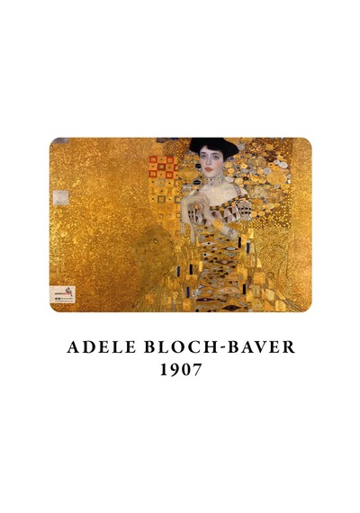 Gustav Klimt 4'lü Defter Seti 1, Gold Series, Çizgisiz, 64 Sayfa, 14x21 Cm, Standart