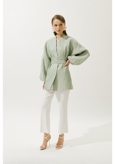 Manuka Jakar Organze Kimono Mint Mint