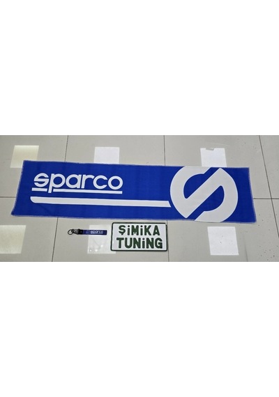 Sparco Mavi Otomobil Torpido Havlusu Göğüs Halısı Üniversal Yıkanabilir Her Araca Uyumlu Anahtarlık
