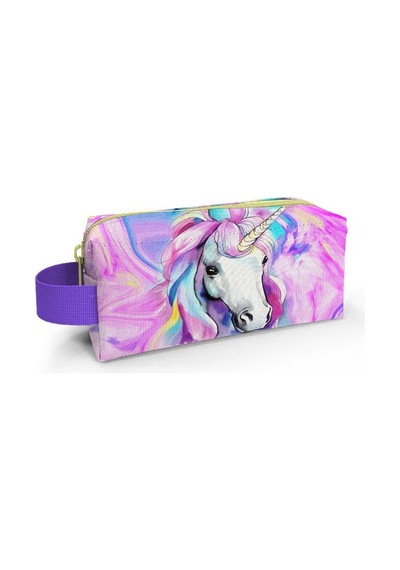 Coral High Kids Renkli Unicorn Desenli Kalem Çantası 22074 Çok Renkli