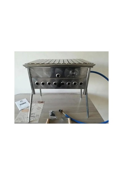 Birçelik Btm-01 Standart Lav Taşlı Tüplü Mangal 32x44x22 Cm Gri