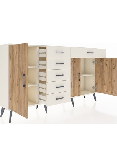 Arges Konsol 3 Raflı 6 Çekmeceli 3 Kapaklı 176x30x99 Aytaşı-çam/aytaşı Atlas Çam/aytası - Aytası Arges Konsol 3 Raflı 6 Çekmeceli 3 Kapaklı 176x30x99 Aytaşı-çam/aytaşı Atlas Çam/aytası - Aytası