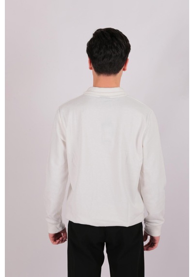 Five Pocket Fp24b2105 Erkek Dik Yaka Çıt Çıtlı Sweatshirt Ekru