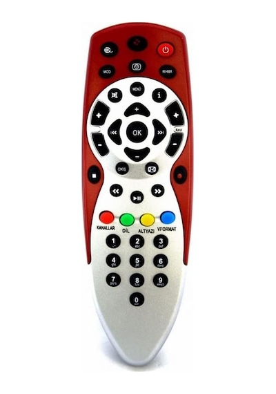 Digiturk Hd Plus Uydu Kumandası Kr0084 Rt-0084 Dıgıturk Kırmızı Kumanda