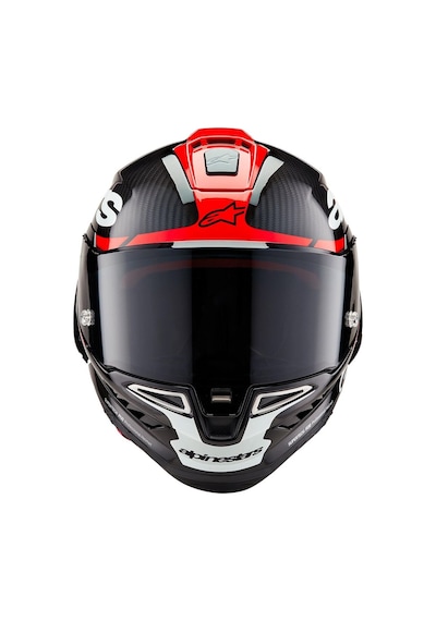 Alpinestars Supertech R10 Carbon Element Spor Kaskı Siyah Kırmızı Beyaz