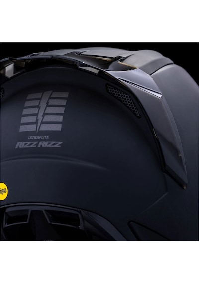 Icon Ultraflite Rizz Rizz 3 Mıps Kapalı Kask Siyah