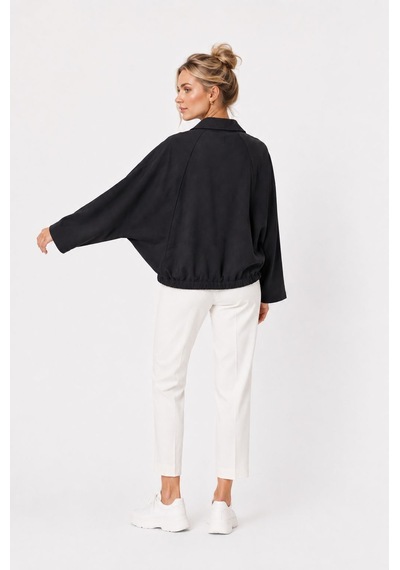 Neden Tekstil Kadın Oversize Siyah Spor Hırka