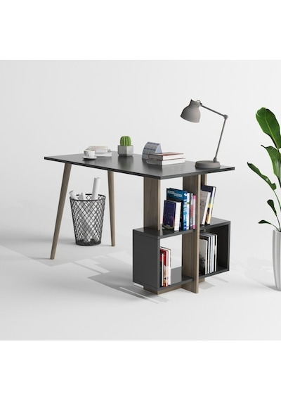 Side Çalışma Masası Antrasit & Ceviz Antrasit Ceviz