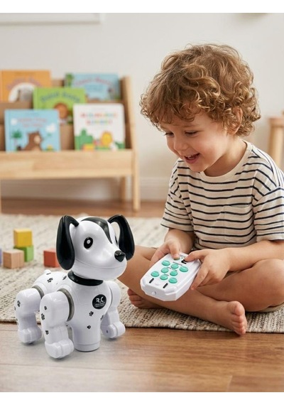 İnteraktif Akıllı Robot Köpek - Led Işıklı, Şarkı Söyleyen Ve Dans Eden Uzaktan Kumandalı Eğitici Oyuncak