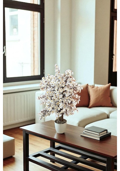 Yapay Çiçekçiniz Yoğun Yapraklı 60 Cm Yapay Sakura Bahar Dalı Ağacı