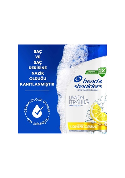 Limon Ferahlığı Kepek Karşıtı Yağlı Saçlar İçin Günlük Kullanım 330 Ml Şampuan