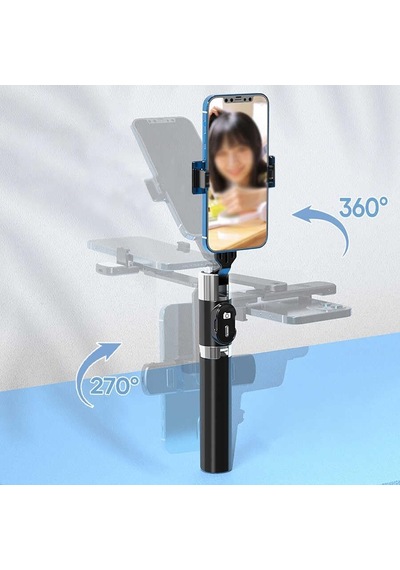 P60 Plus Çok Fonksiyonlu Kumandalı Tripod Ve Selfie Çubuğu Zore Selfi Çubuğu Beyaz