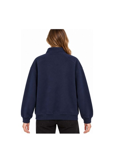 Mavi Yarım Fermuarlı Logo Sweatshırt Koyu Lac Lacivert Kadın Sweatshirt M1s20132-84371