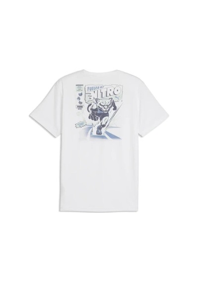Puma M Run Nitro Graphic Tee Beyaz Erkek T-shirt