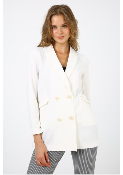 Alexandergardi Alexandergardı Blazer Ceket B21-20400 beyaz