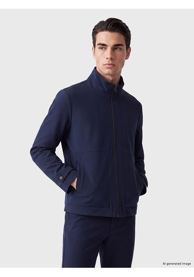 Lcwaıkıkı Classic Lacivert Regular Fit Dik Yaka Erkek Ceket