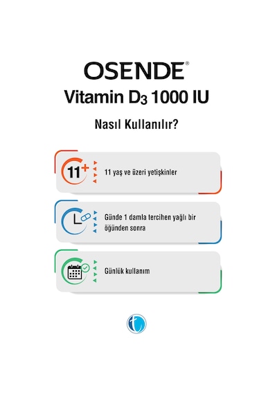 Osende Vitamin D3 1000 Iu Damla 20 ML