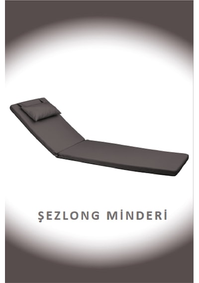 Dekosoy Şezlong Minderi Gri